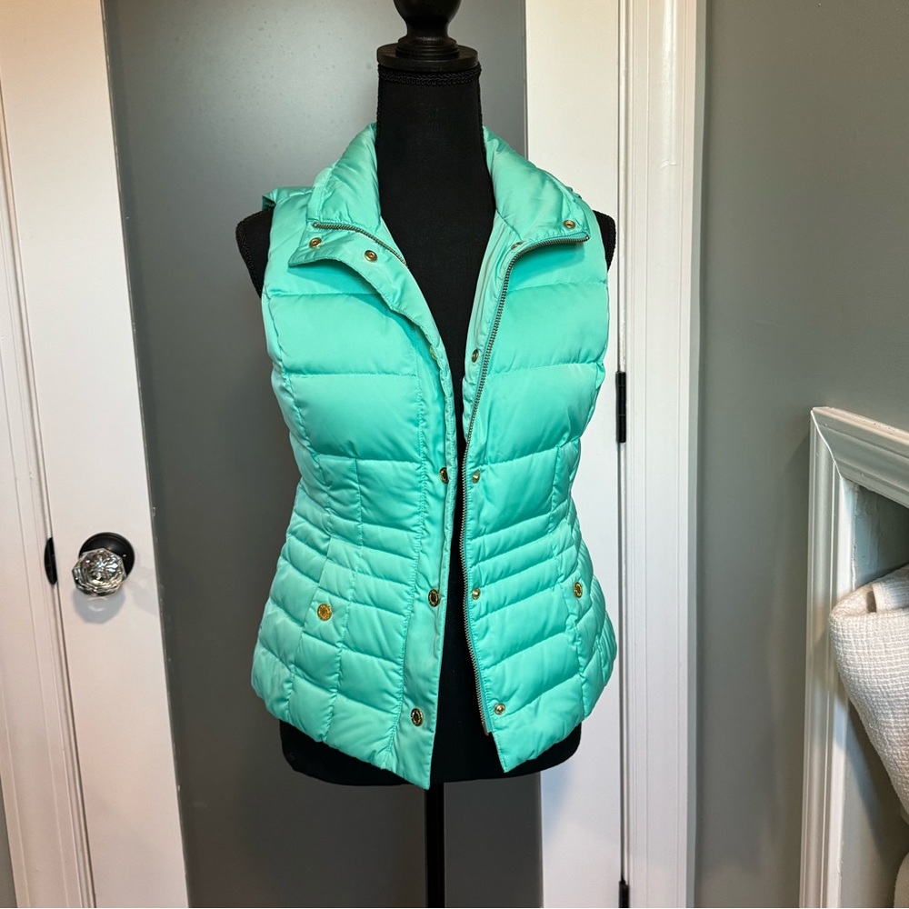 Lilly Pulitzer Mint Green Puffer Vest